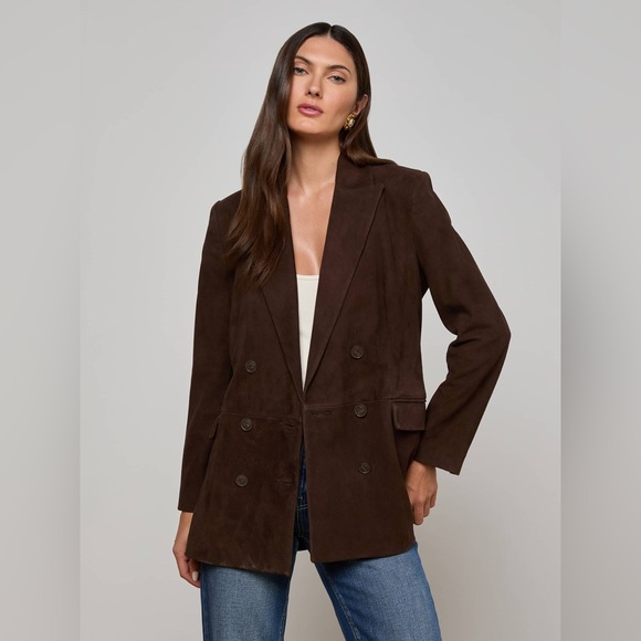 L’agence Aimee Oversized Suede Blazer $1650 New arrival - Picture 1 of 10